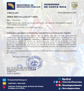 DREA-SEC04-LLGC-277-2025 – Convocatoria 15 septiembre 2025
