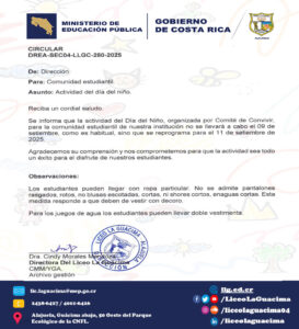 DREA-SEC04-LLGC-280-2025 – Actividad del día del niño